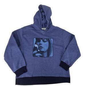Taylor Swift Midnights Blue Hoodie Limited Sz XL Concert Merch Music Collectible